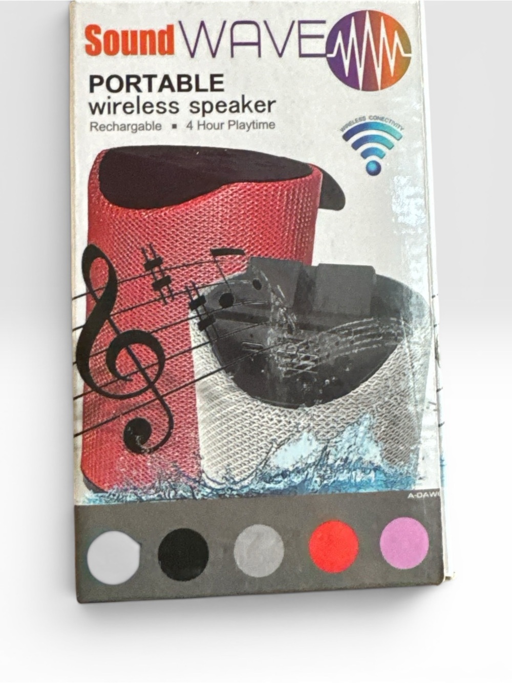 Sound WavePortable Bluetooth Wireless Speaker — Black
